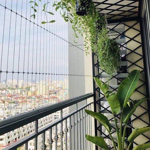 Lưới bảo vệ an toàn Hòa Phát - lưới cáp inox 304 Lưới bảo vệ ban công Hòa Phát inox 304 có tính ứng dụng cao